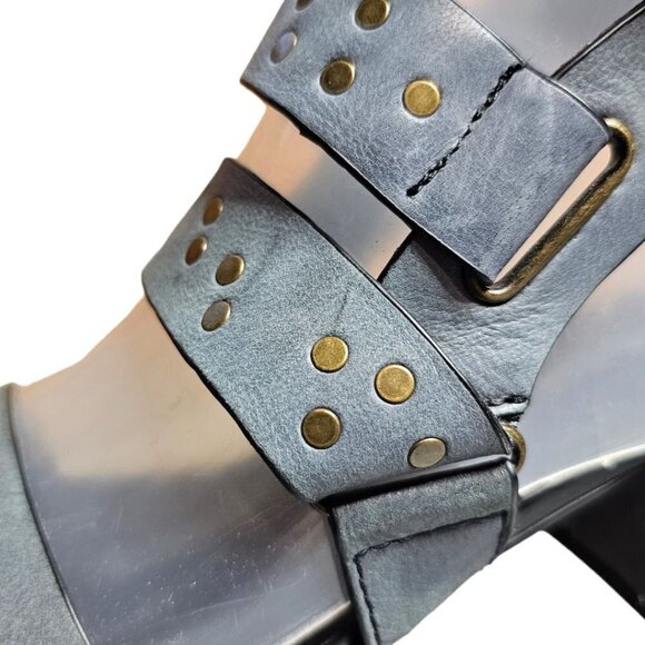 Kelsi Dagger Size 6 Brooklyn Women's Leather Studded Seabring Heeled Sandals - Picture 7 of 16